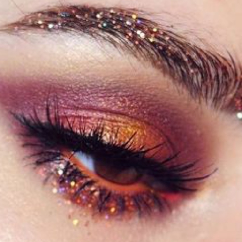 ❇️🧚‍♀️ORANGE CRUSH Glitter Pot By Medusa Makeup NWT